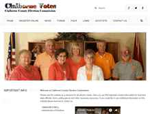 Tablet Screenshot of claibornevotes.com